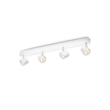 Lampada da Soffitto LED Regolabile Orientabilecon Quattro Faretti 4x4.5W PHILIPS Star