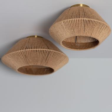 Lampada da Soffitto Corda Naturale Moksha