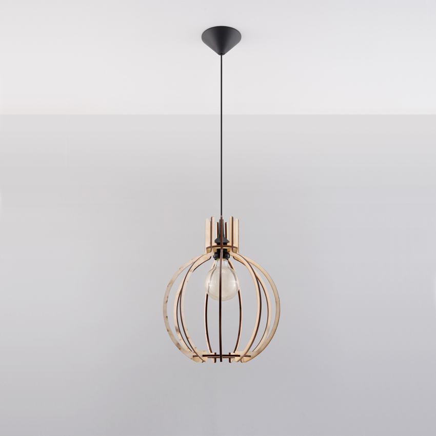 Product of Arancia Wooden Pendant Lamp SOLLUX
