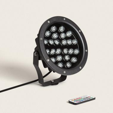 Spot Outdoor LED  RGB 24W IP67 met Spike Colmar