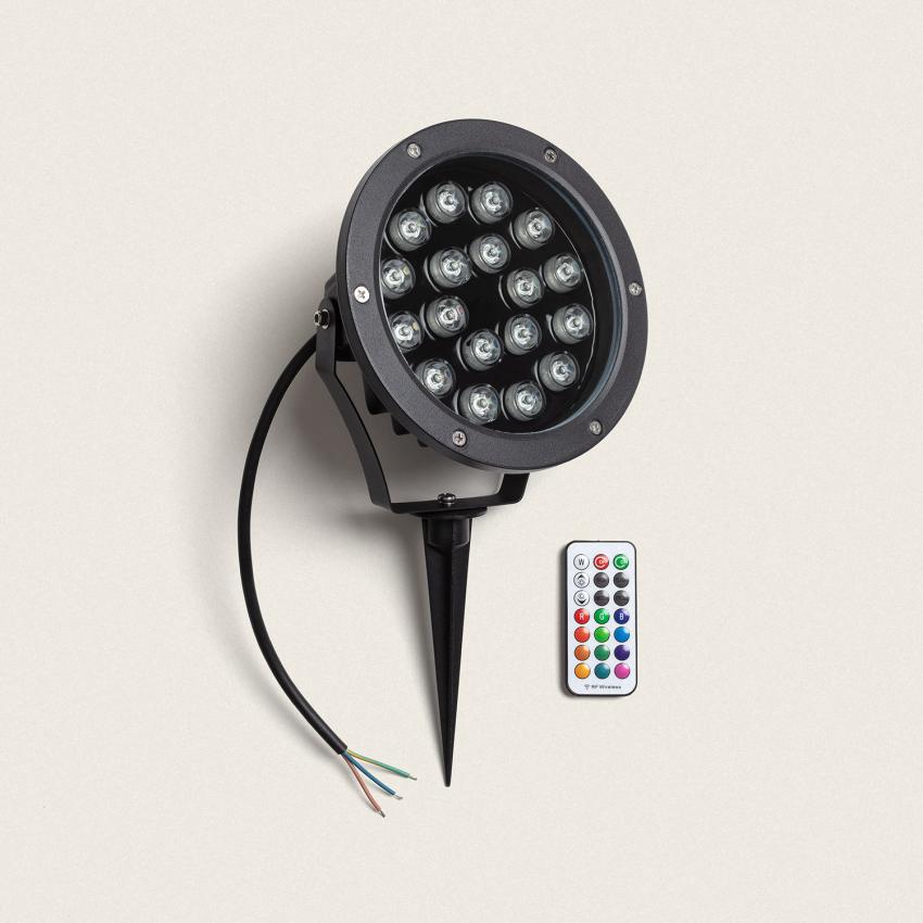 Product of 18W Colmar Outdoor RGB IP67 LED Spotlight with Spike