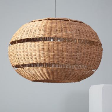 The Oblate Bulang Outdoor Rattan Pendant Lamp Ø800 mm ILUZZIA