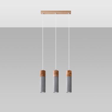 Zane 3 Concrete Pendant Lamp SOLLUX