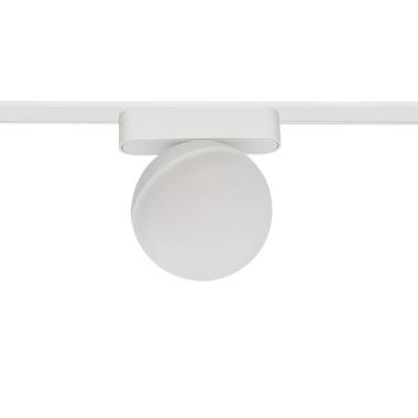 48V 10W Super Slim 25mm CRI90 Single Phase Magnetic LED Track Spotlight in White Ø100 mm