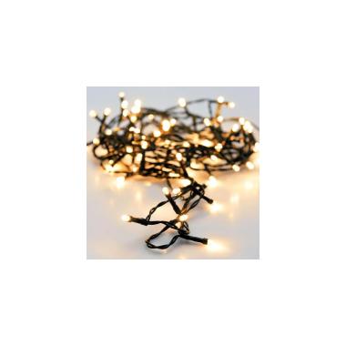 7.5m Outdoor LED Garland Black Cable with Battery