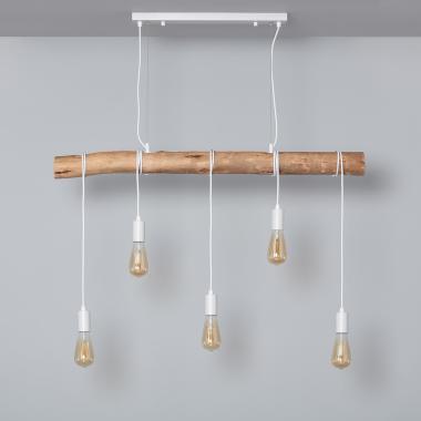 Product van Hanglamp  Hout en Metaal Yagis