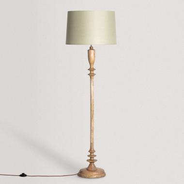 Meena Wooden Floor Lamp ILUZZIA