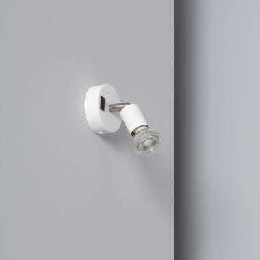 Lampada da Parete Allumio Orientabile con Interruttore 1 Faretto Bianco Oasis