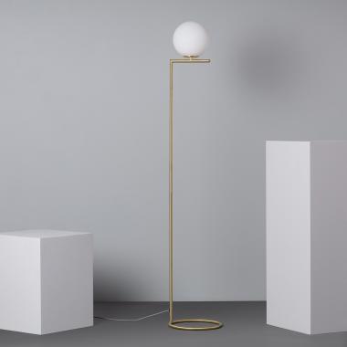 Staande Lamp van Metaal en Glas  Moonlight