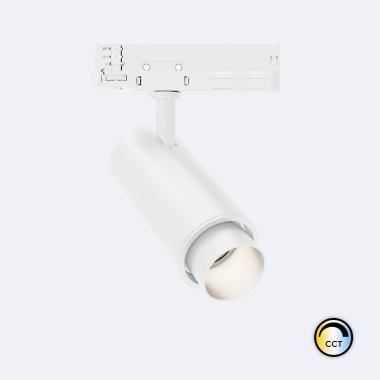LED-Strahler für 3-Phasenstromschiene 30W Fasano Cilindro CCT No Flicker Dimmbar DALI Weiss