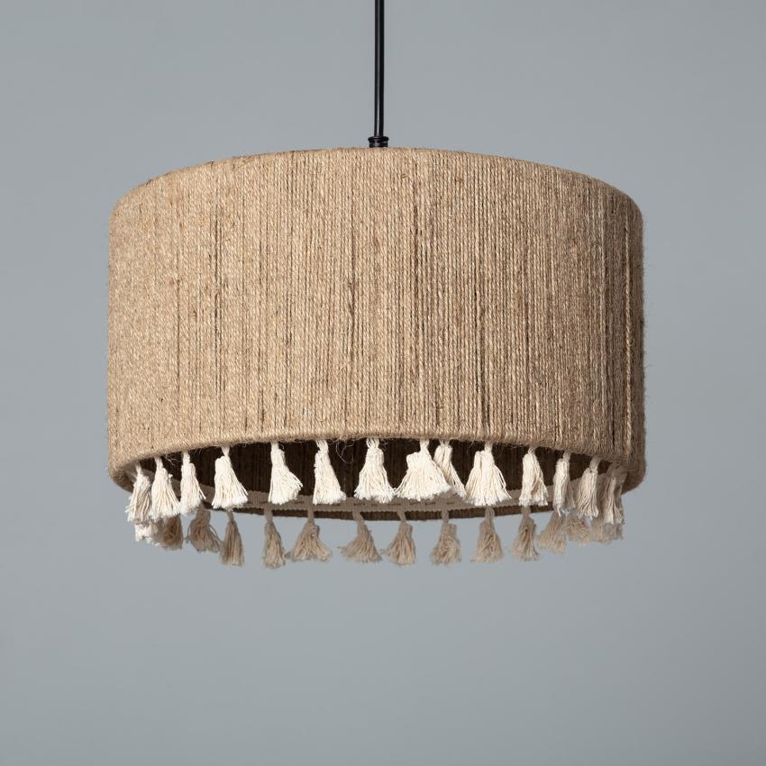 Product of Acoma Natural Rope & Cotton Pendant Lamp