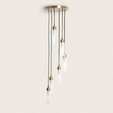 Hanglamp Metaal en Glas Iraide