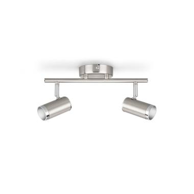 Plafonnier LED PHILIPS 2 Spots Espimas 2x4.3W