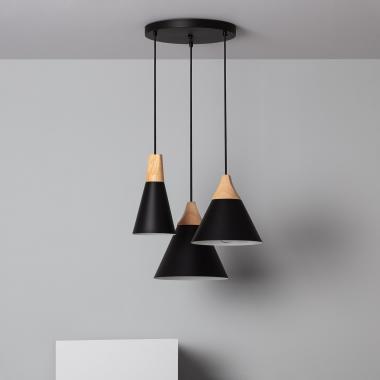 Hanglamp Metaal en Hout Dustin