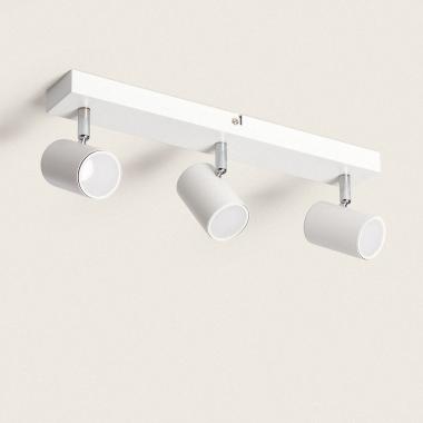 Lampada da Soffitto Orientabile Metallo 3 Faretti Wuedy