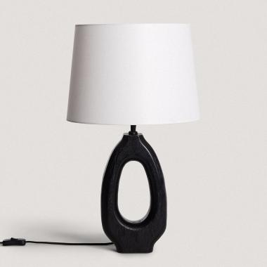 Produit de Lampe à Poser en bois Black Darshan ILUZZIA