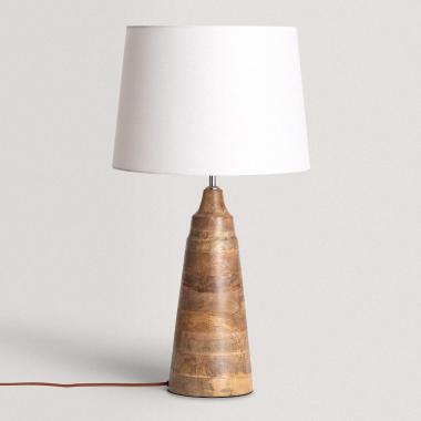 Lampe à Poser en bois Rajesh ILUZZIA