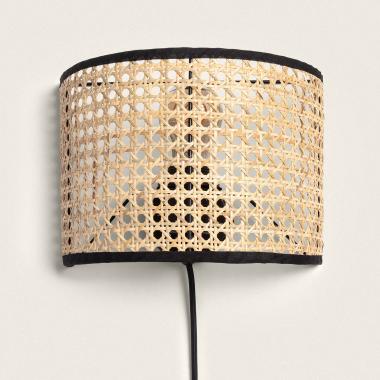 Produit de Lampe Murale Métal et Rotin Alofi