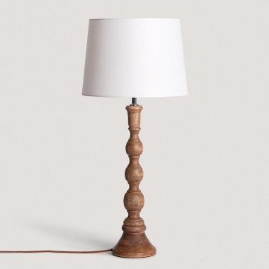 Anand Wooden Table Lamp ILUZZIA