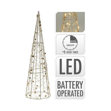 LED Vánoční Stromek na baterie 80 cm Gylden