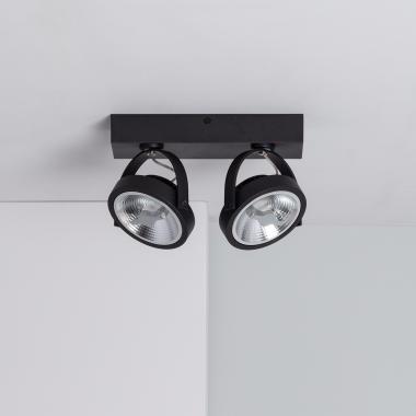 LED-Strahler 30W CREE Oberfläche Schwenkbar AR111 Dimmbar Schwarz