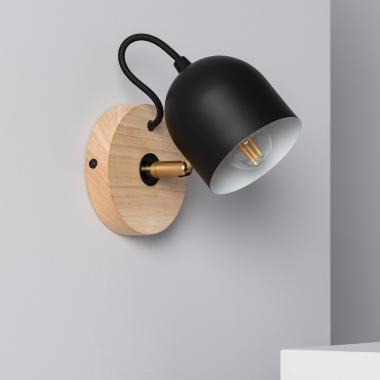 Lampe Murale Bois et Métal Acalco