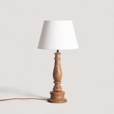 Lampe à Poser en bois Dinka ILUZZIA