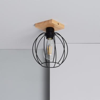 Topka Wood & Metal Ceiling Lamp