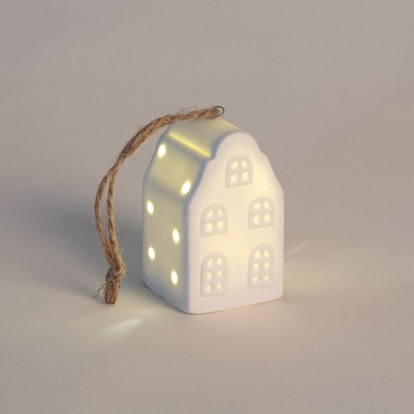 Produkt von LED-Weihnachtshaus aus Keramik mit Batterie Zedna