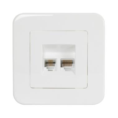 Datová Zásuvka RJ45 + Telefonní RJ11 Classic