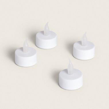 Pack 4 Candele Mini LED con Batteria Hobley