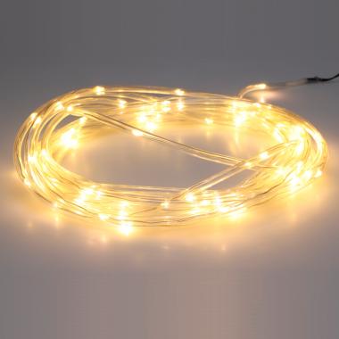 Wąż LED Slim Okrągły 220V AC 14 LED/m Biały Ciepły IP44 7.5m