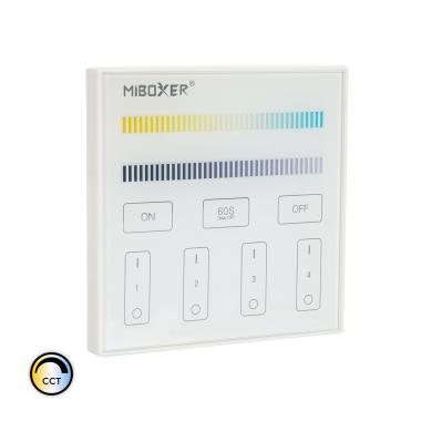 Fernbedienung RF 220-240V AC für Wandmontage für LED-Dimmer CCT 4-Zonen RF MiBoxer T2