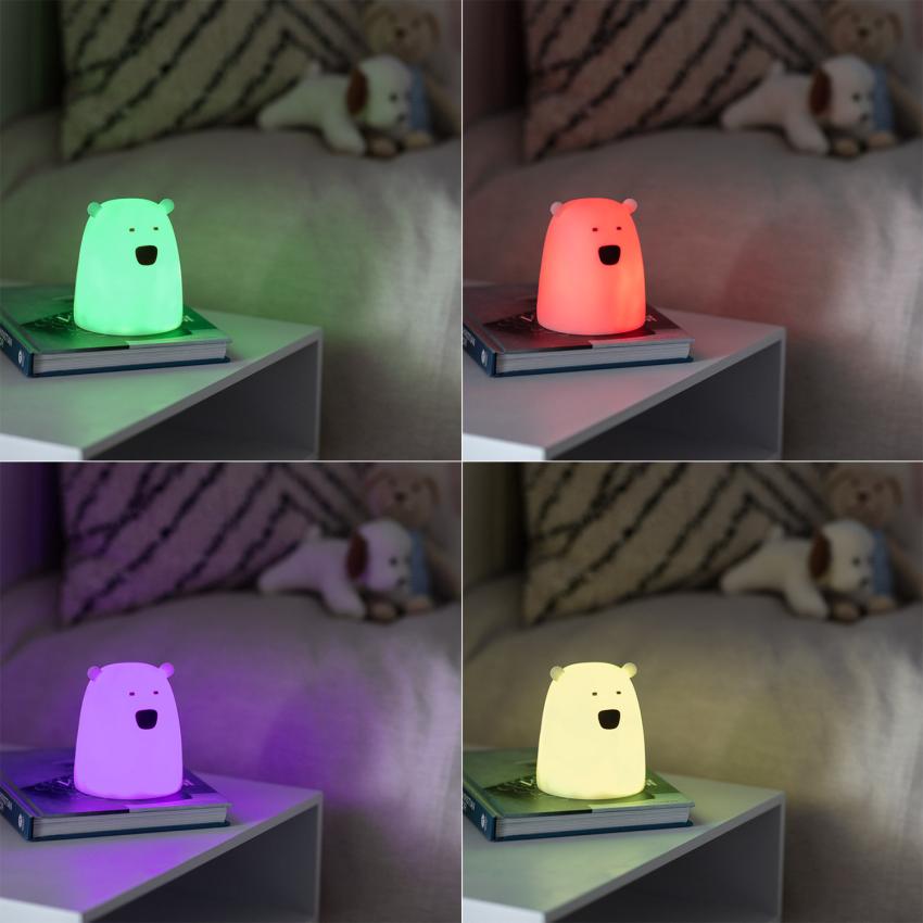 Produkt od Dětská Noční LED Lampička Medvěd RGB na Baterie
