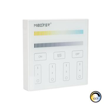 Product MiBoxer B2 Wall Mounted 4 Zone RF Remote for CCT LED Dimmer Controller