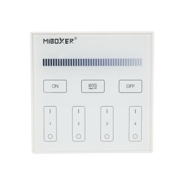 Produit de Télécommande Murale RF 220-240V AC pour Variateur LED Monochrome 4 Zones RF MiBoxer T1 