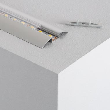 Profilo in Alluminio da Superficie Semicircolare 1m Striscia LED