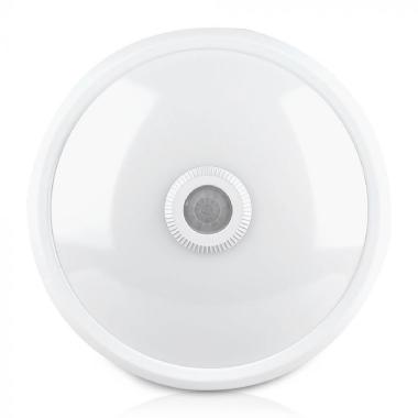 Plafoniera LED 12W con Sensore di Movimento PIR e Crepuscolare Design