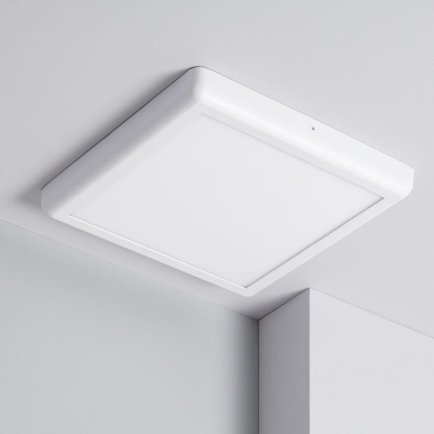 Prodotto da Plafoniera LED 24W Quadrata Metallo 300x300 mm Design Bianco