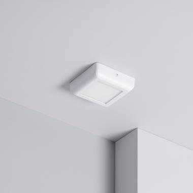 Přisazené Stropní Čtvercové 6W LED Svítidlo 122x122 mm Kovový s Bílým Designem_x000D_