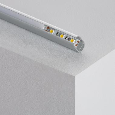 Profilo in Alluminio Appendiabiti per Armadio per Strisce LED fino a 12mm