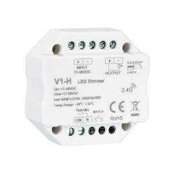 Product Dimmer LED RF 12/48V per Striscia LED Monocolore Compatibile con Pulsante 