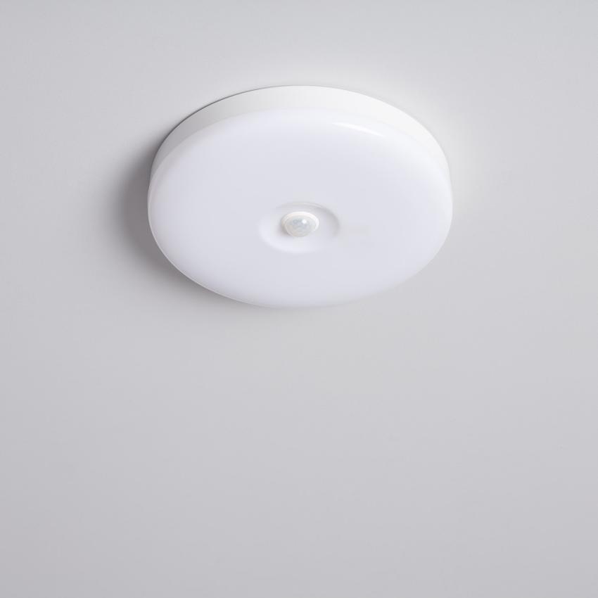 Produkt od Přisazené Stropní LED Svítidlo 12W Kruhové Ø216 mm Flicker Free se Senzorem Pohybu PIR a Soumrakovým Senzorem