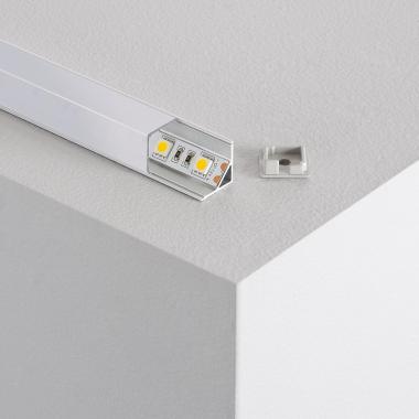 Hoekprofiel Aluminium Driehoekig 2m voor LED Strip tot 10mm