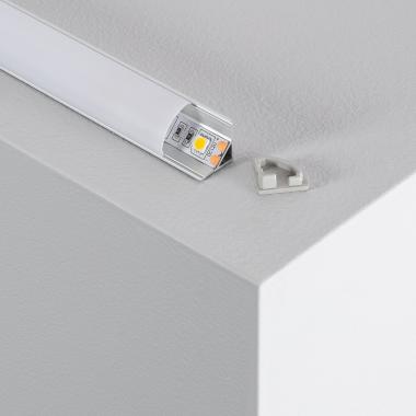 Product Aluminium Eckprofil Runde Abdeckung 2m für LED Streifen bis 10 mm