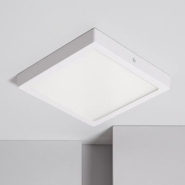 Plafonnier LED Carré 18W Extra-Plat (CRI90) Microprismatique CCT Sélectionnable (UGR17) 205x205 mm