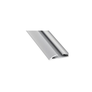 Aluminiumprofil Halbrund 2m Grau für Doppel-LED-Streifen bis 12mm