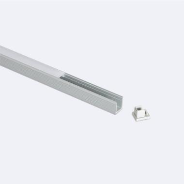 Opbouwprofiel Aluminium 2m voor LED Strip tot 6 mm