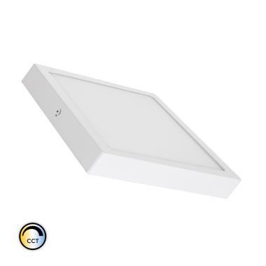 Plafoniera LED 18W Quadrata Superslim CCT Selezionabile 205x205 mm