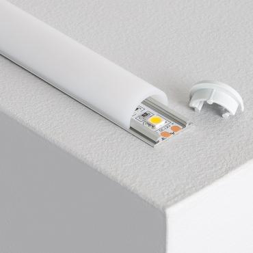 Profilé Aluminium étanche IP65 2m Pour Ruban LED 10mm - Kit Complet Avec Capot Opale Et Fixations